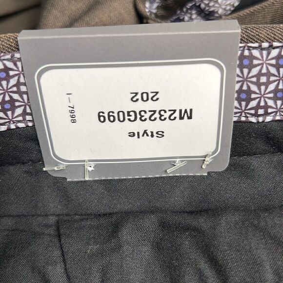 Enro Dark Brown Men’s Dress Slack Pants Formal Suit Khaki Office Casual Work NWT - Picture 3 of 11